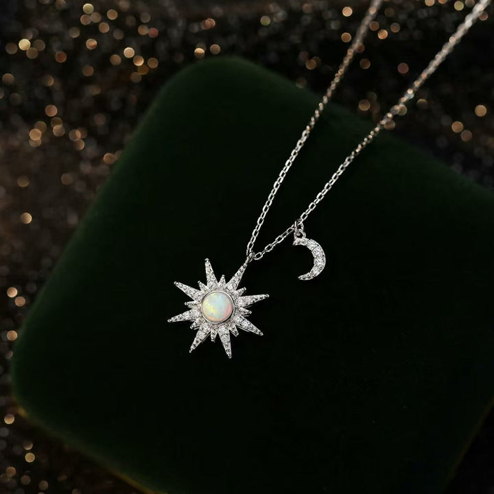 Hearts Are Linked Moon And Star Necklace