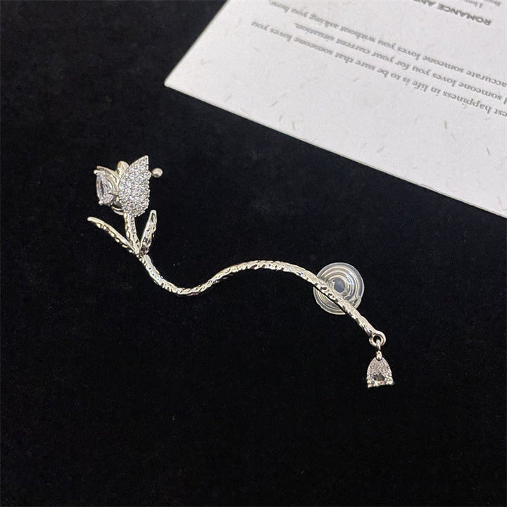 French Style Rose Ear Cuff