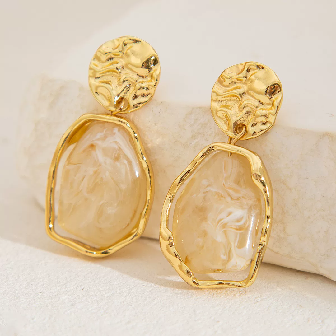 Aurora Stone Drop Earrings