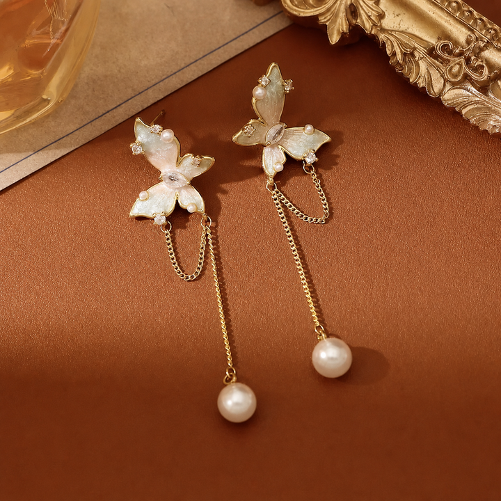 Aurelia Ethereal Butterfly Dangle Earrings