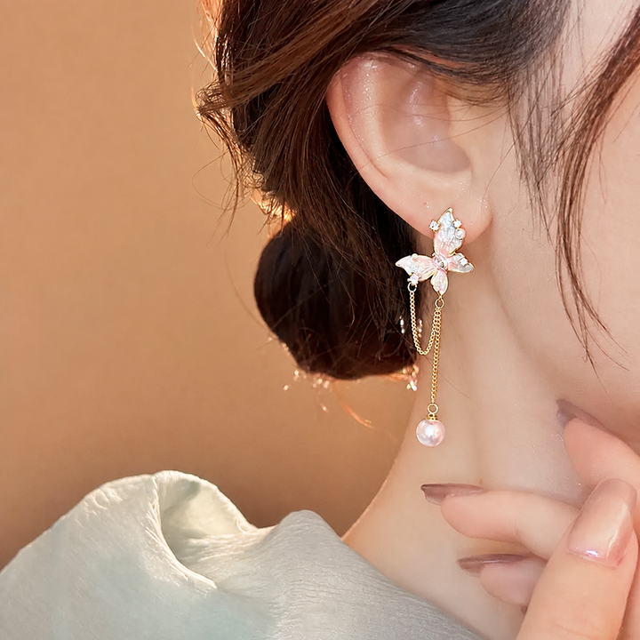 Aurelia Ethereal Butterfly Dangle Earrings