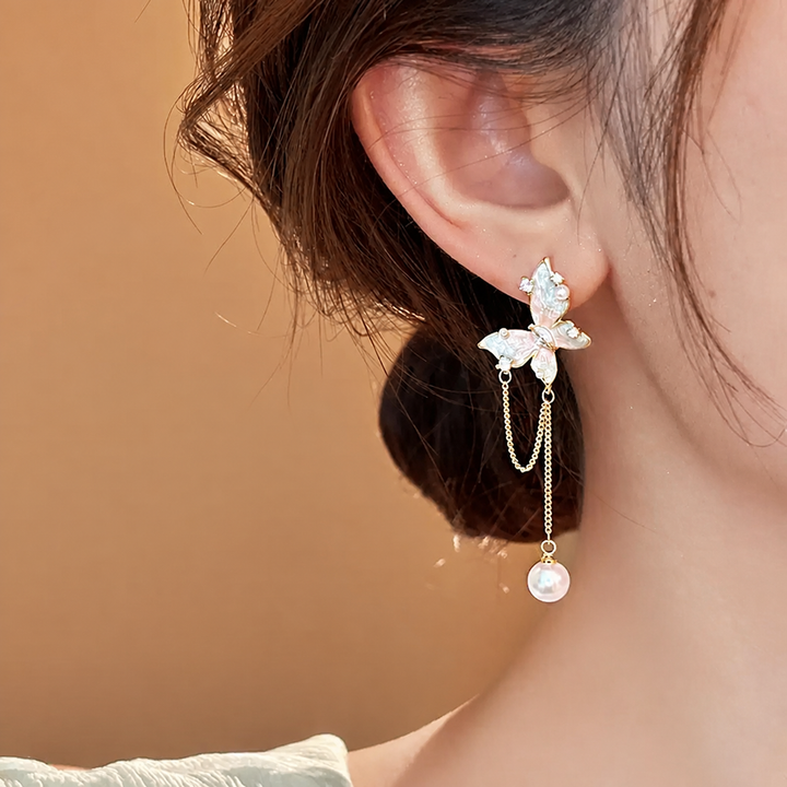 Aurelia Ethereal Butterfly Dangle Earrings