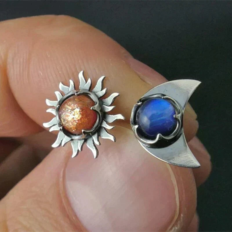 Earrings Sun and Moon