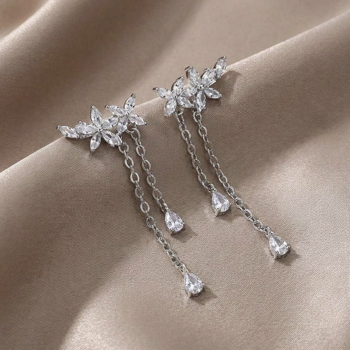 Althia Floral Chain Earrings