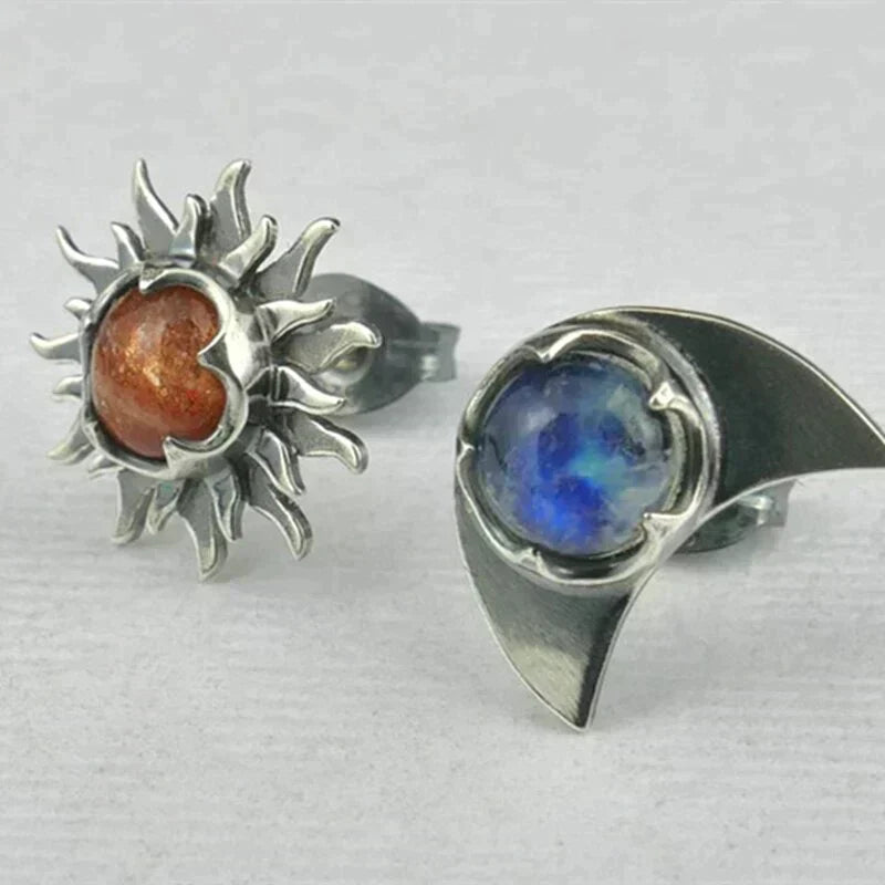 Earrings Sun and Moon