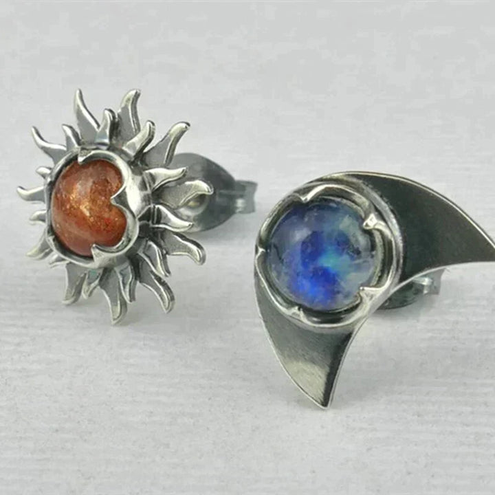 Earrings Sun and Moon
