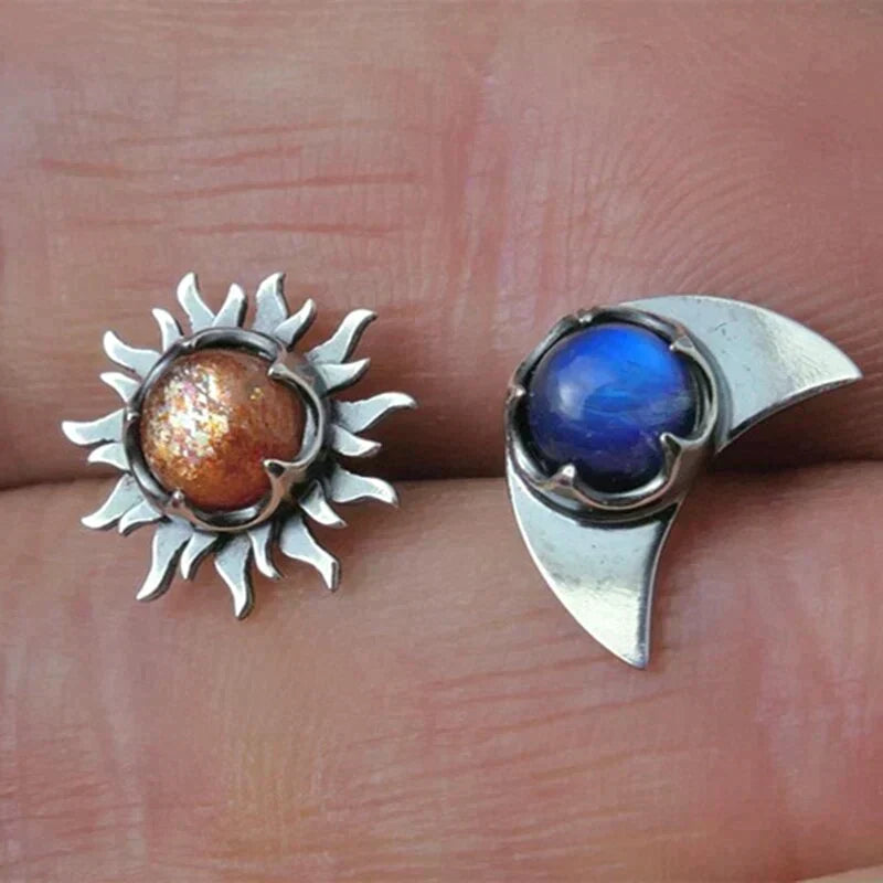 Earrings Sun and Moon