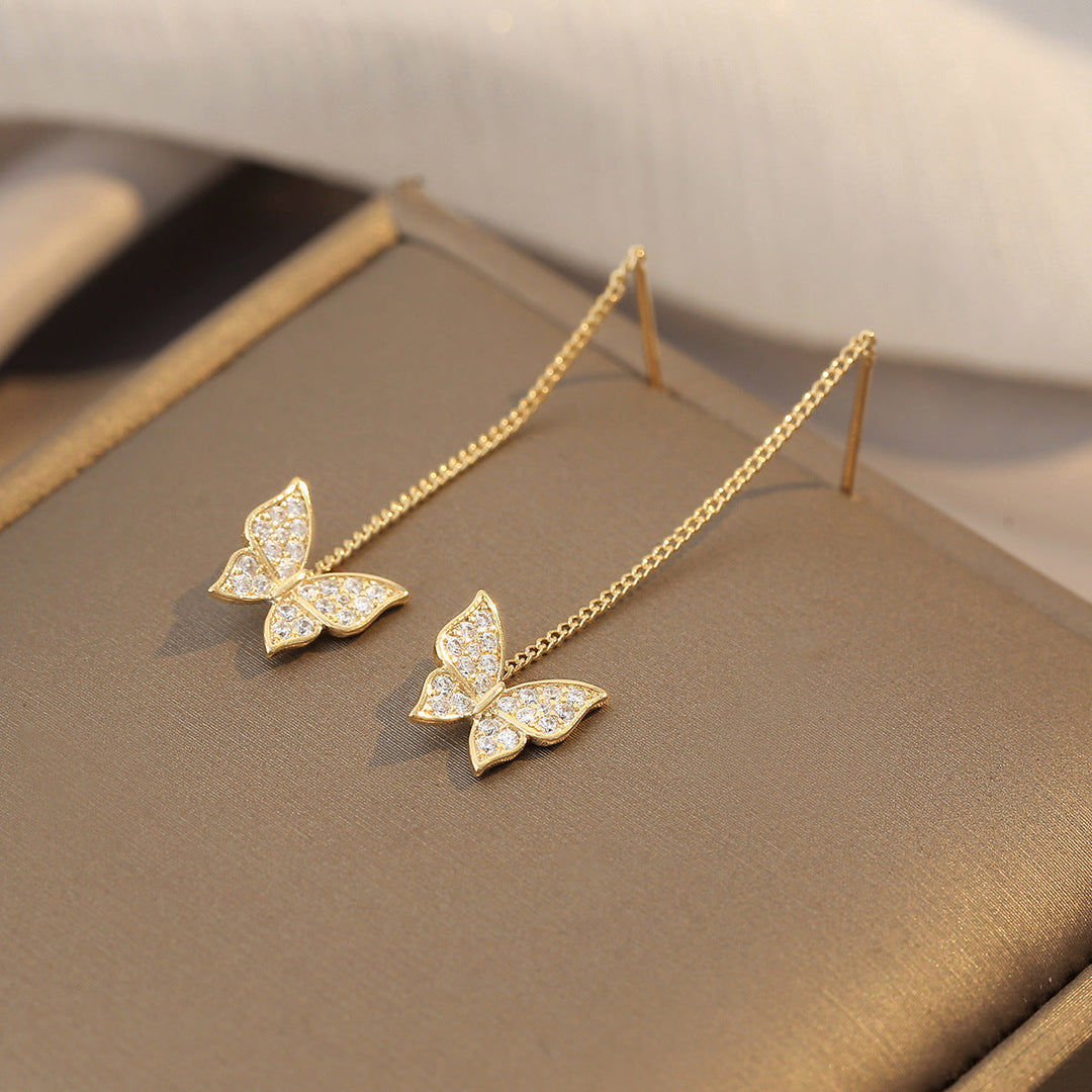 Shiny Butterfly Earrings