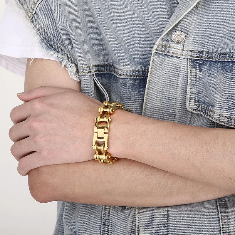 Moto Chain Bike Bracelet