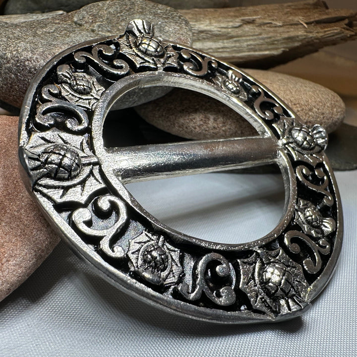 Scottish Thistle Scarf Ring