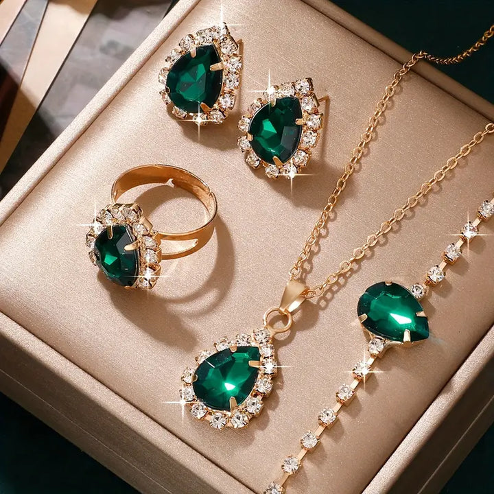 Bianca | Jewelry Set | Emerald