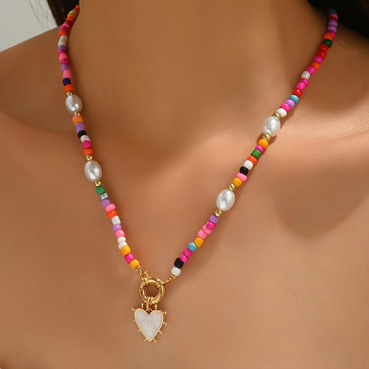 Sophisticated Sculpted Heart Necklace
