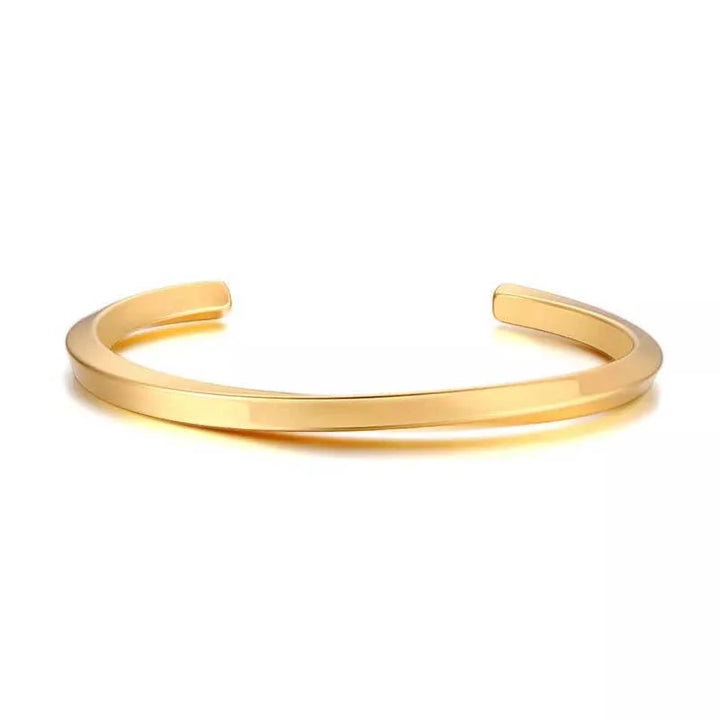 Spiral Twist Open Bracelet