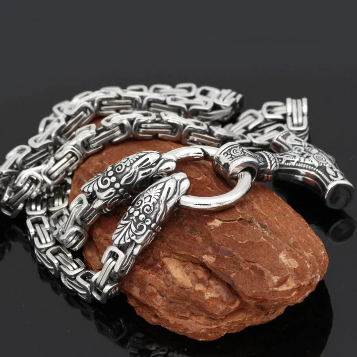 Fenrir Viking Thor's Hammer Necklace & Bracelet