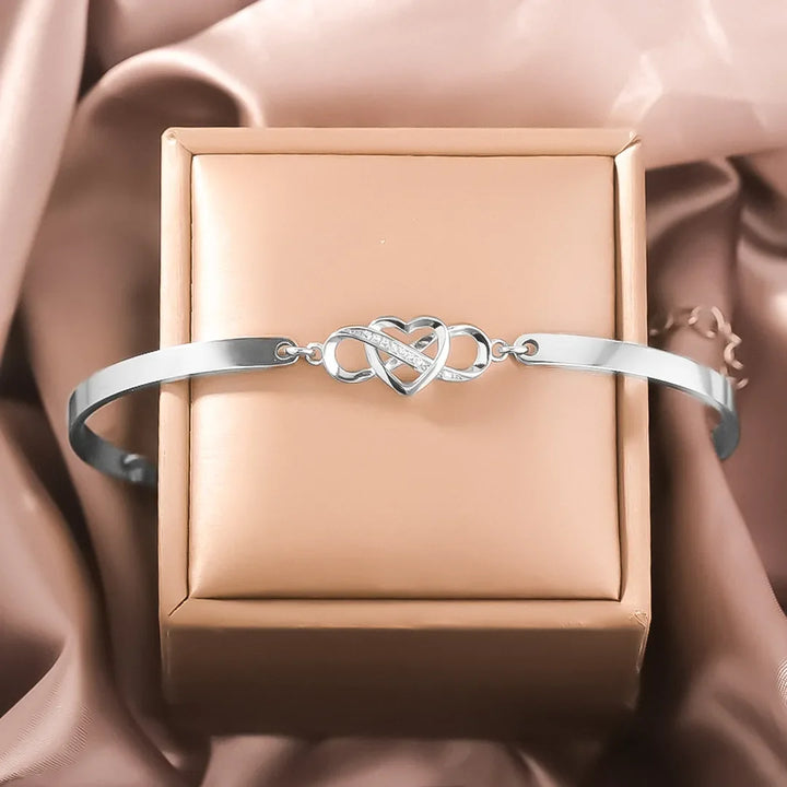To My Granddaughter - Keep Me In Your Heart Infinity Bracelet