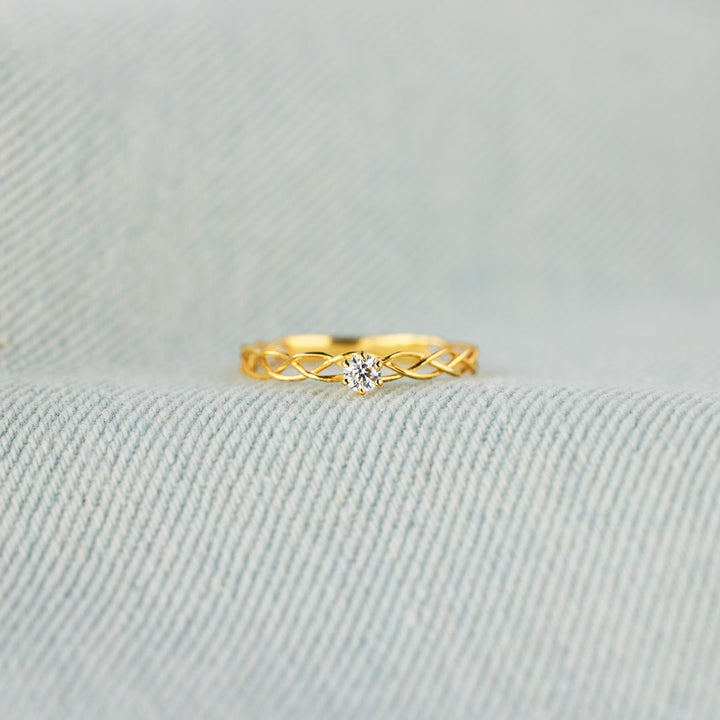 It's Okay Interweaved Ring