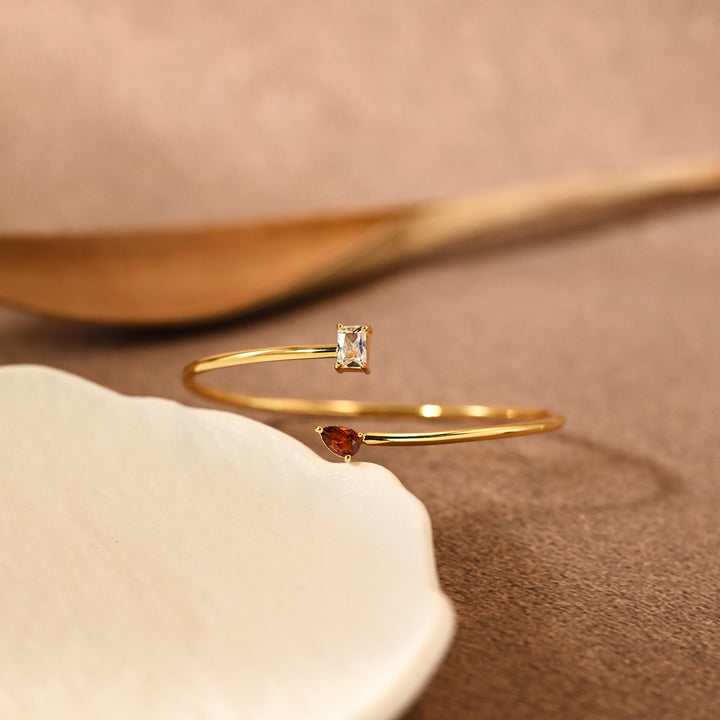 MOTHER AND DAUGHTER CUSTOM DOUBLE BIRTHSTONE BRACELET