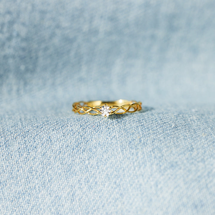 It's Okay Interweaved Ring