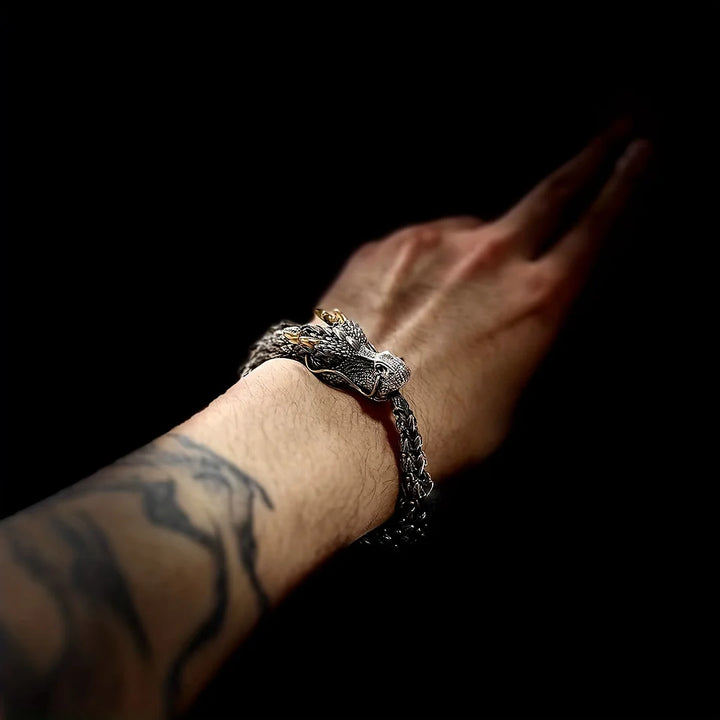 Handmade Three Dimensional Dragon Bracelet