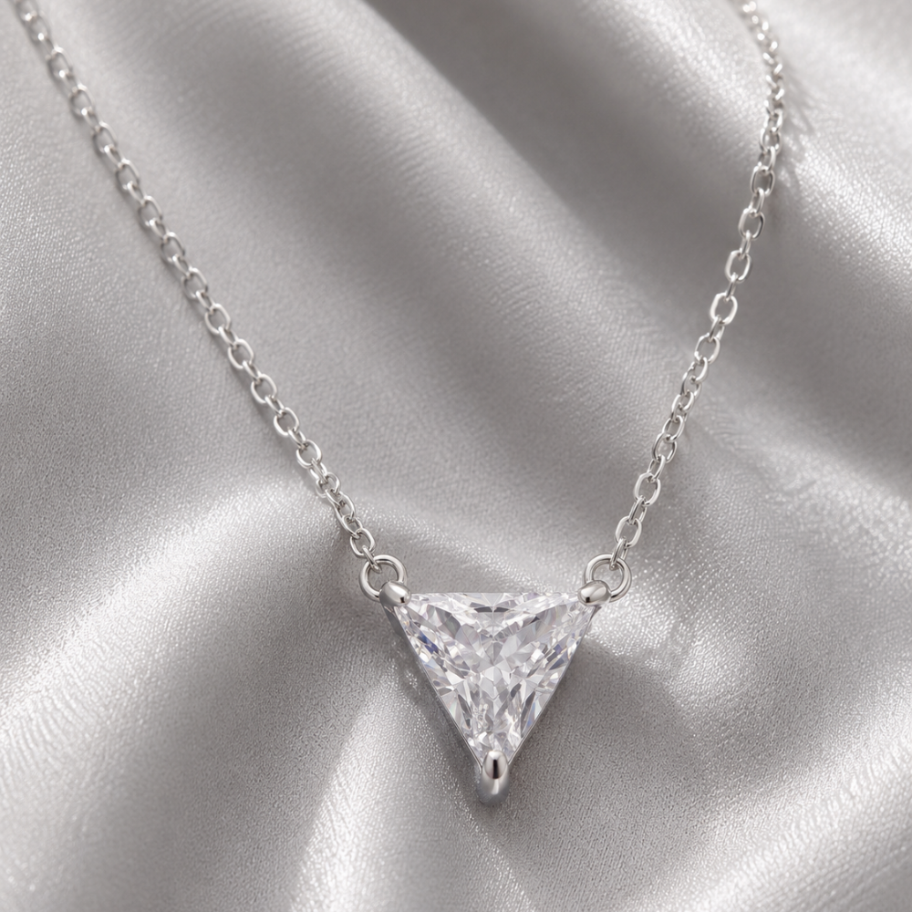 TRIANGULAR CRYSTAL NECKLACE