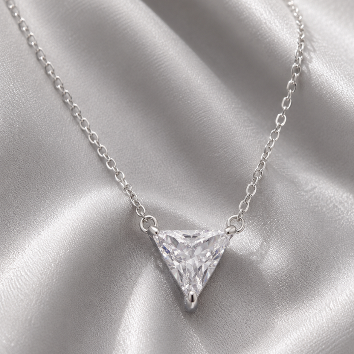 TRIANGULAR CRYSTAL NECKLACE