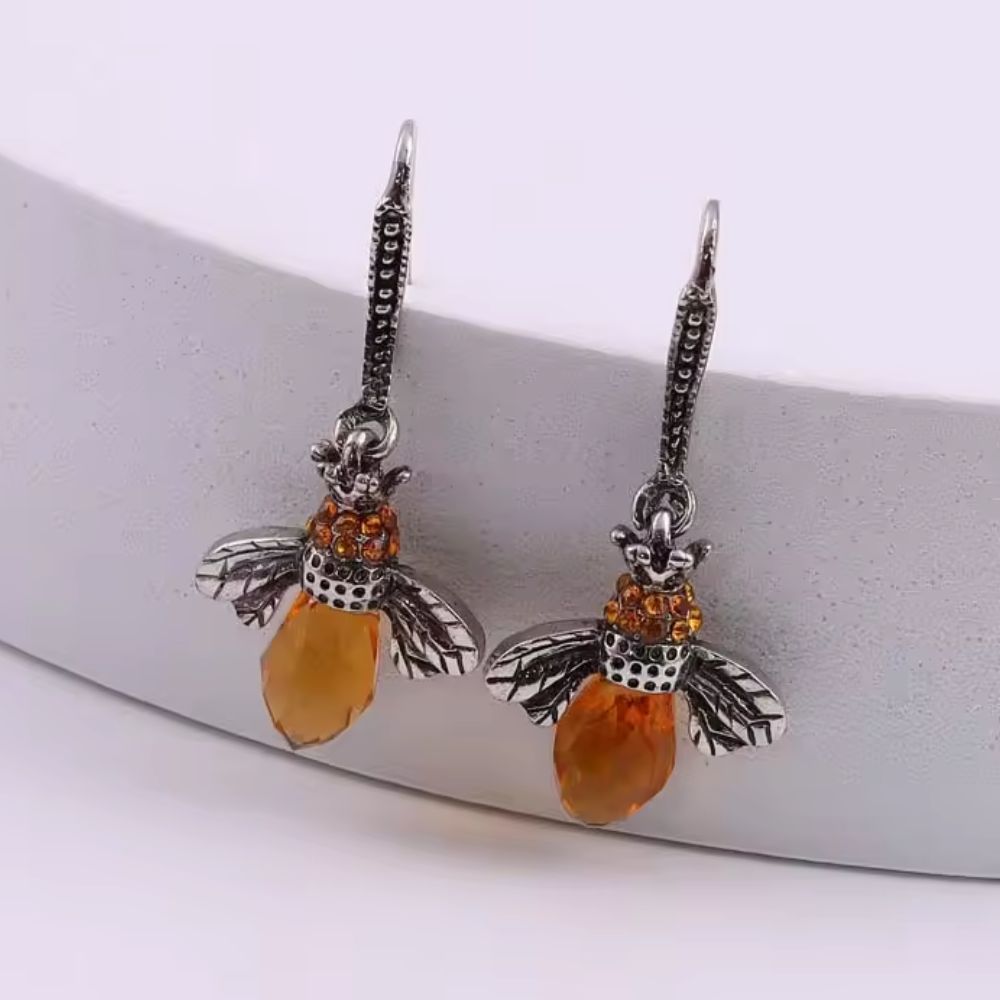 GOLDEN BEE HARMONY EARRINGS (PAIR)