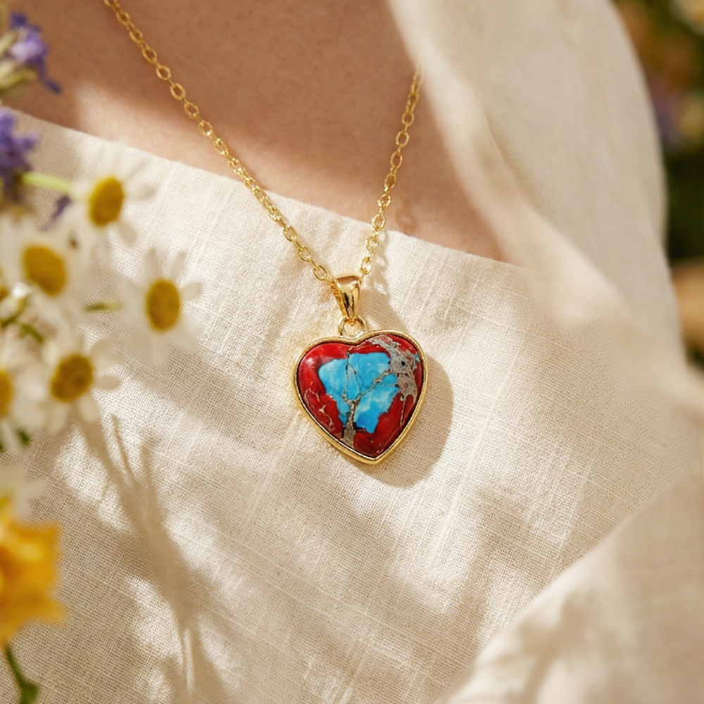 HEART STONE NECKLACE