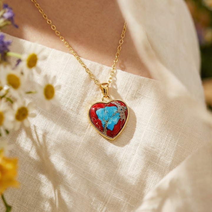 HEART STONE NECKLACE