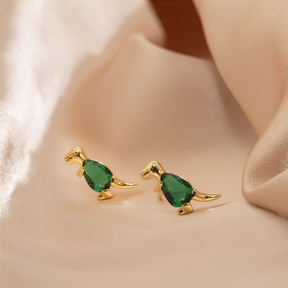 MULTICOLOR DINO EARRINGS (PAIR)