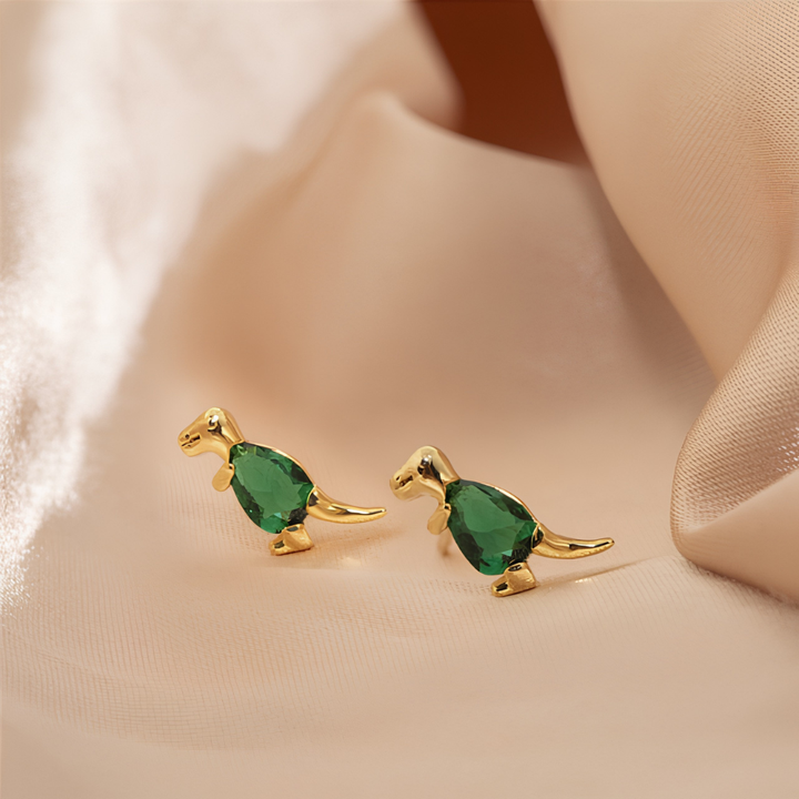 MULTICOLOR DINO EARRINGS (PAIR)
