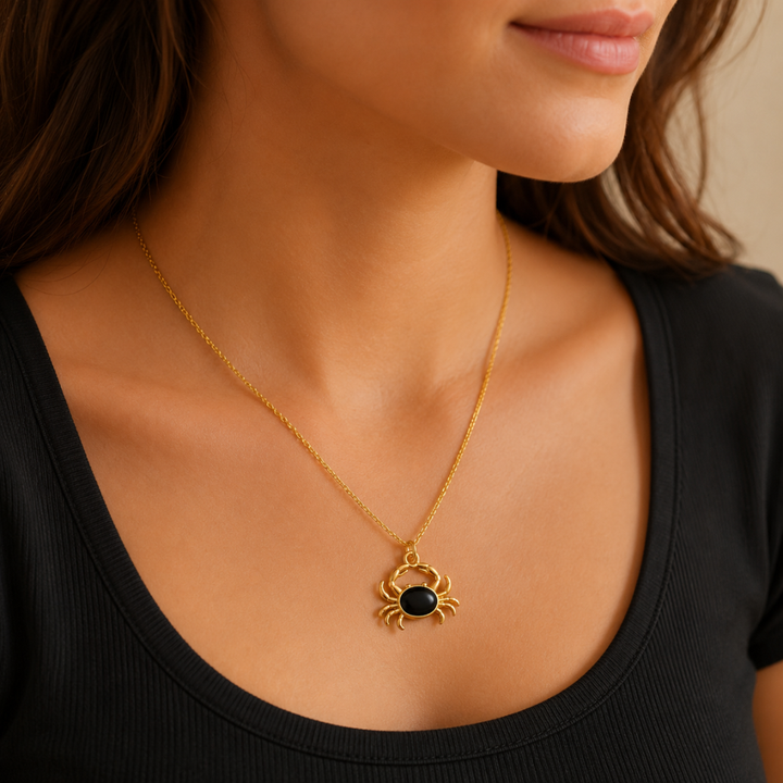 EMERALD CRAB NECKLACE