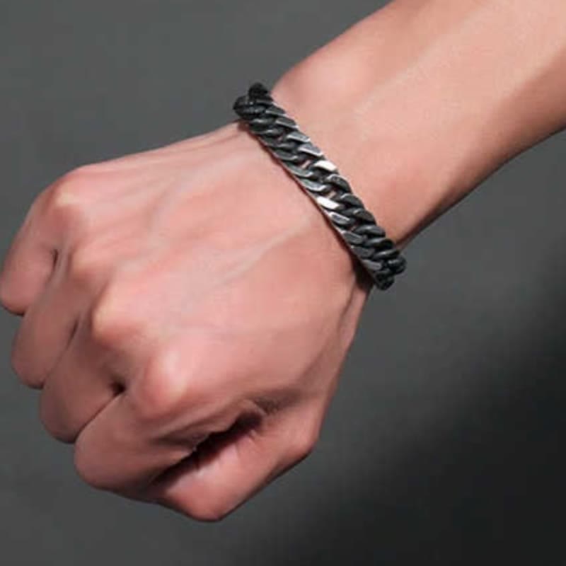 Thick Chain Dragon Weave Cuban Bracelet