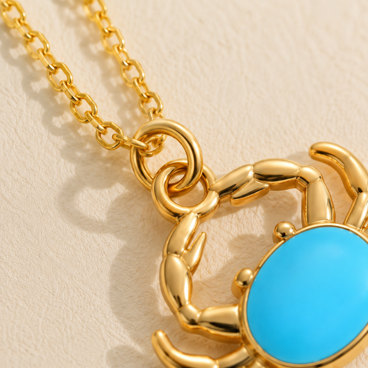 EMERALD CRAB NECKLACE
