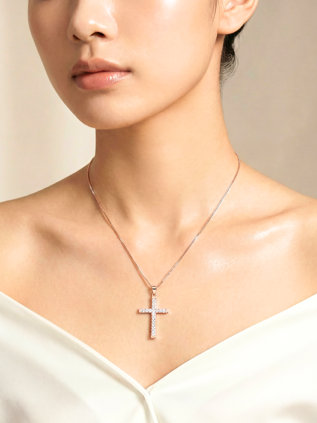 Leona Cross Necklace