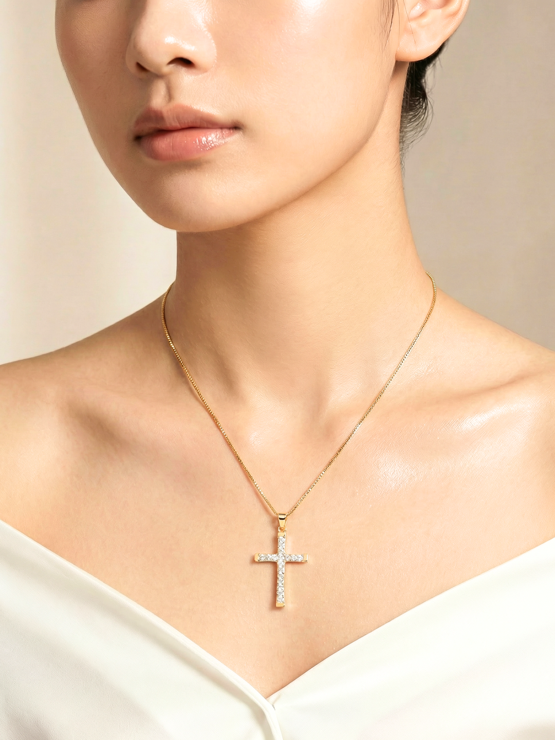 Leona Cross Necklace