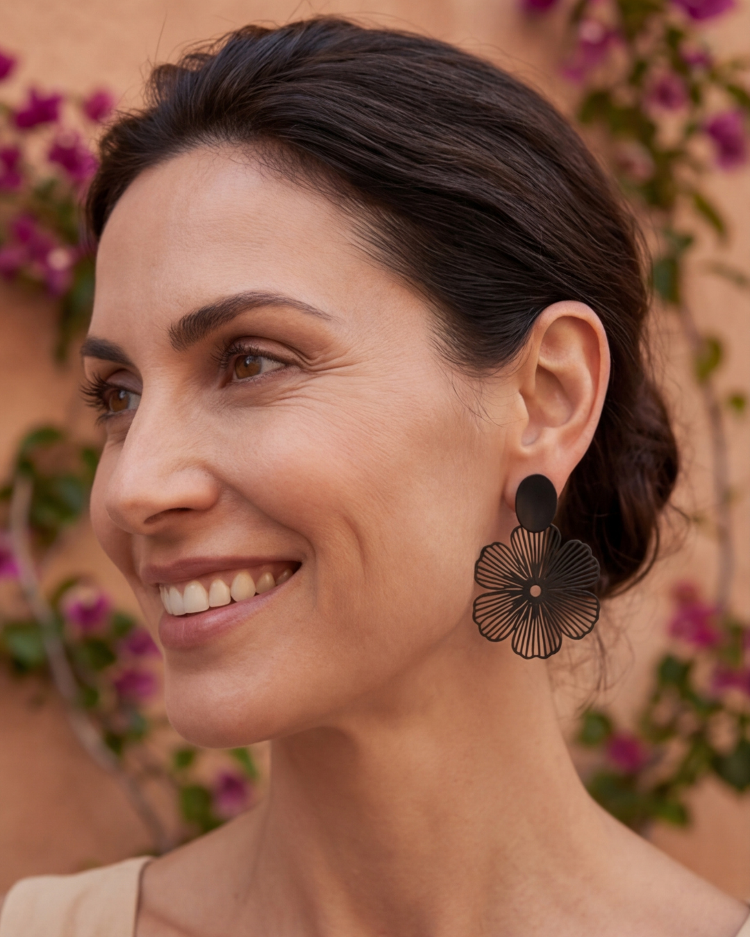 Clip Flower Earrings