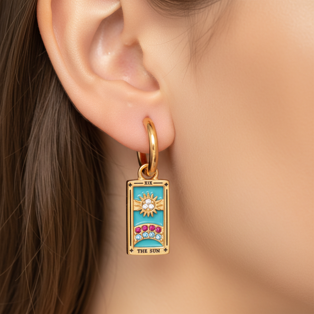 TAROT CARD EARRINGS (PAIR)