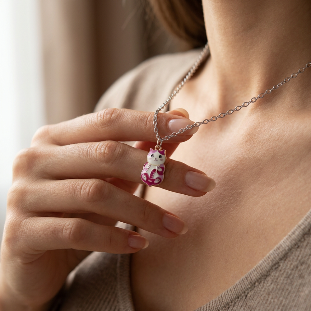 TINY CAT NECKLACE