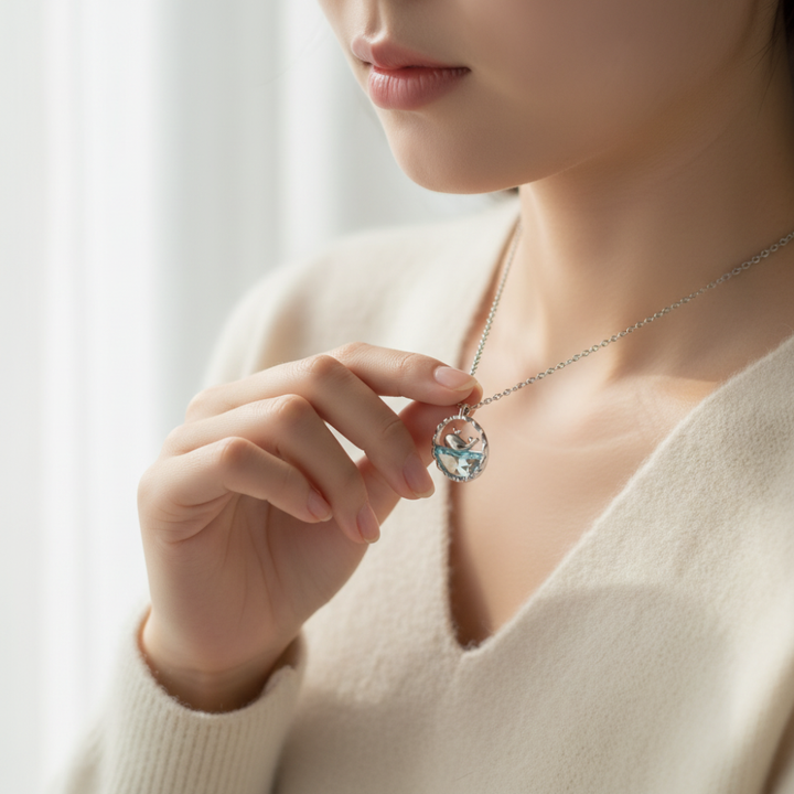 WAVE WHALE NECKLACE