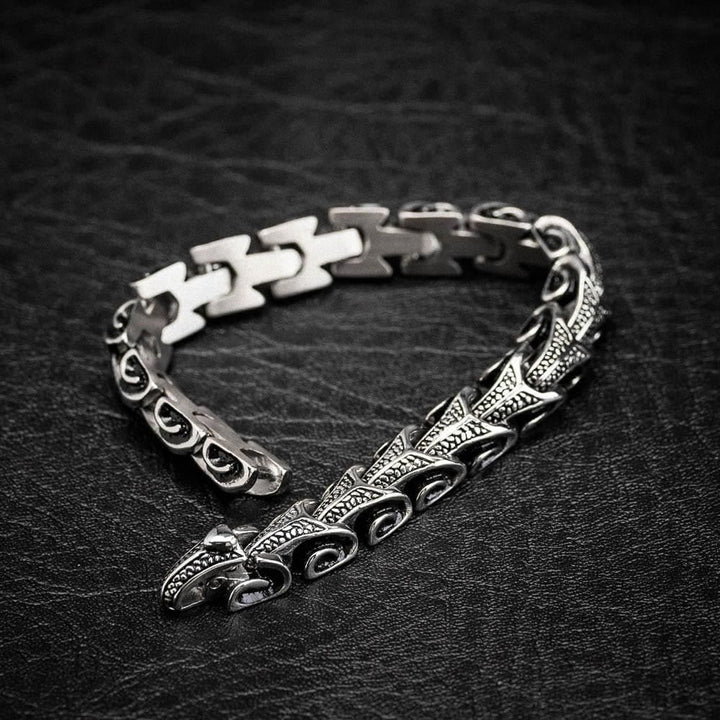 Vintage Dragon Bones Stainless Steel Animal Bracelet
