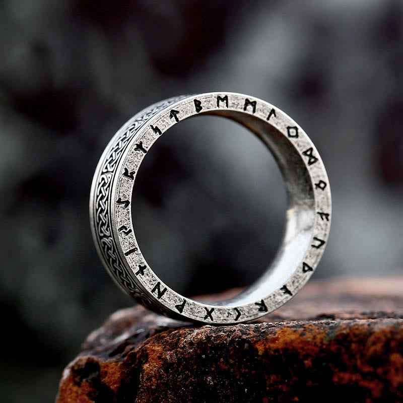 Odin Celtic Knot Rune Stainless Steel Ring