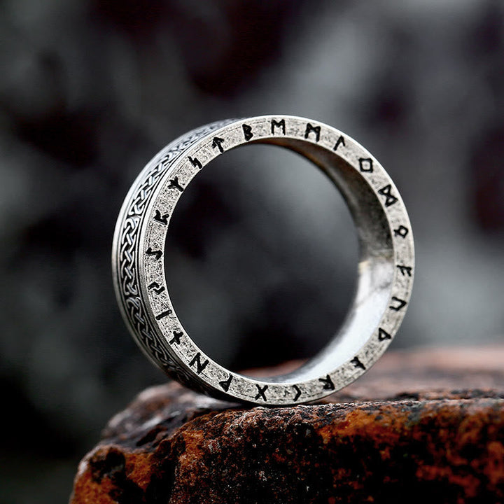 Odin Celtic Knot Rune Stainless Steel Ring