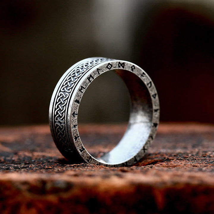 Odin Celtic Knot Rune Stainless Steel Ring