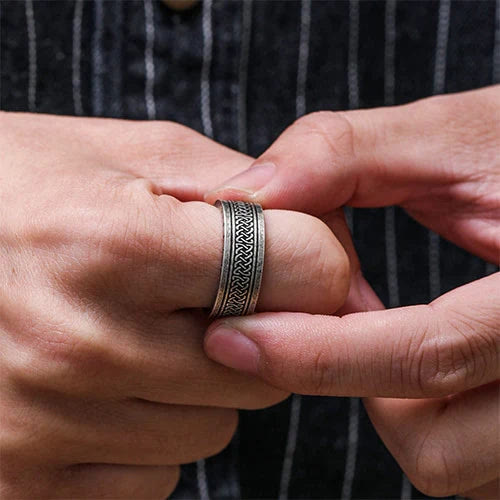 Odin Celtic Knot Rune Stainless Steel Ring