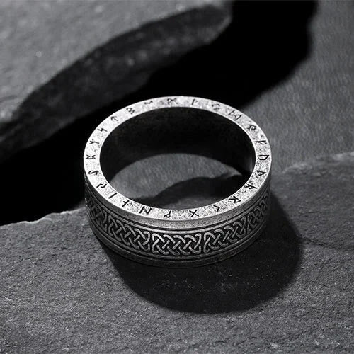 Odin Celtic Knot Rune Stainless Steel Ring