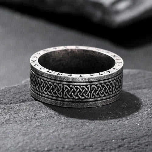 Odin Celtic Knot Rune Stainless Steel Ring