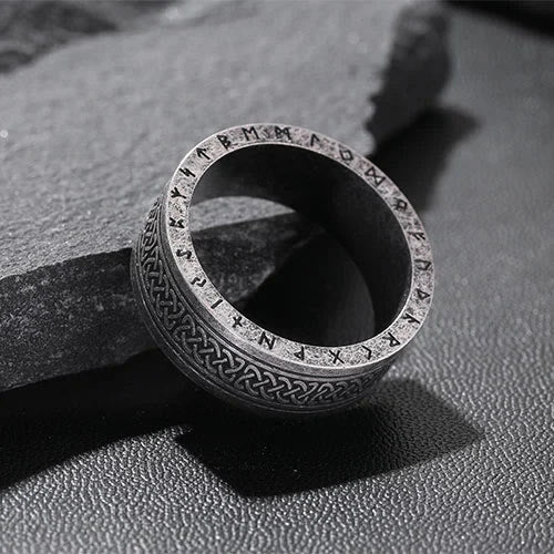Odin Celtic Knot Rune Stainless Steel Ring