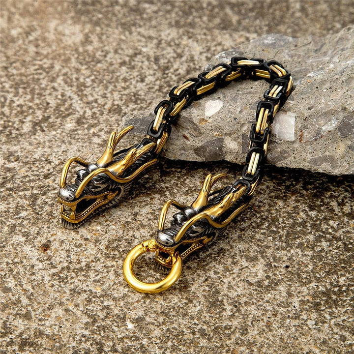 Norse Mythology Twin Headed Dragon Bracelet