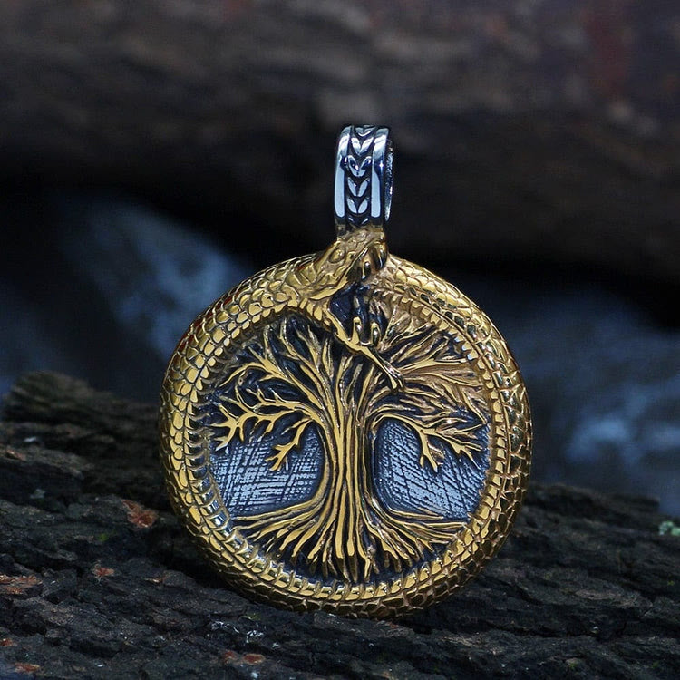 Tree Of Life With Jormungandr Necklace
