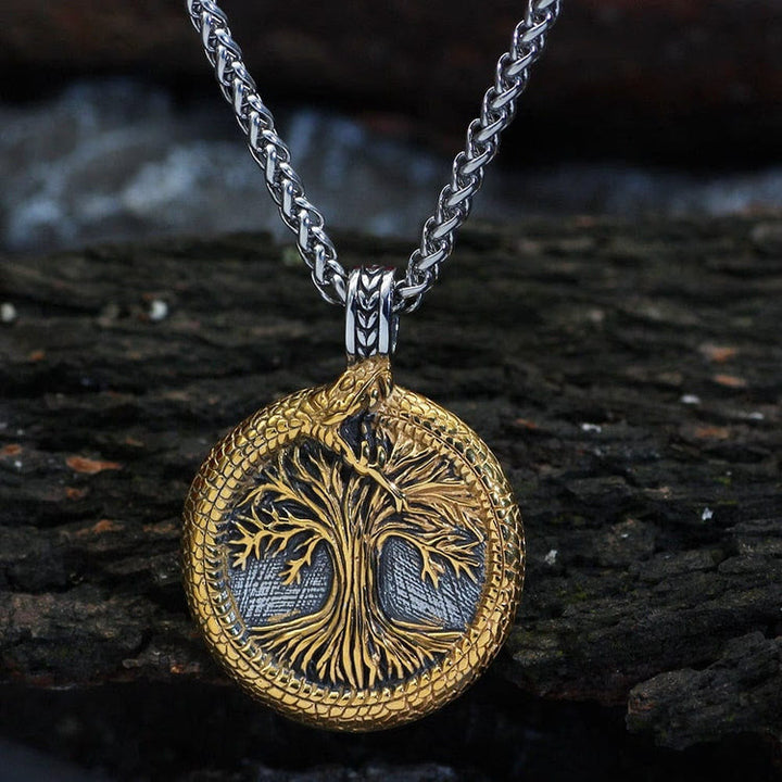 Tree Of Life With Jormungandr Necklace
